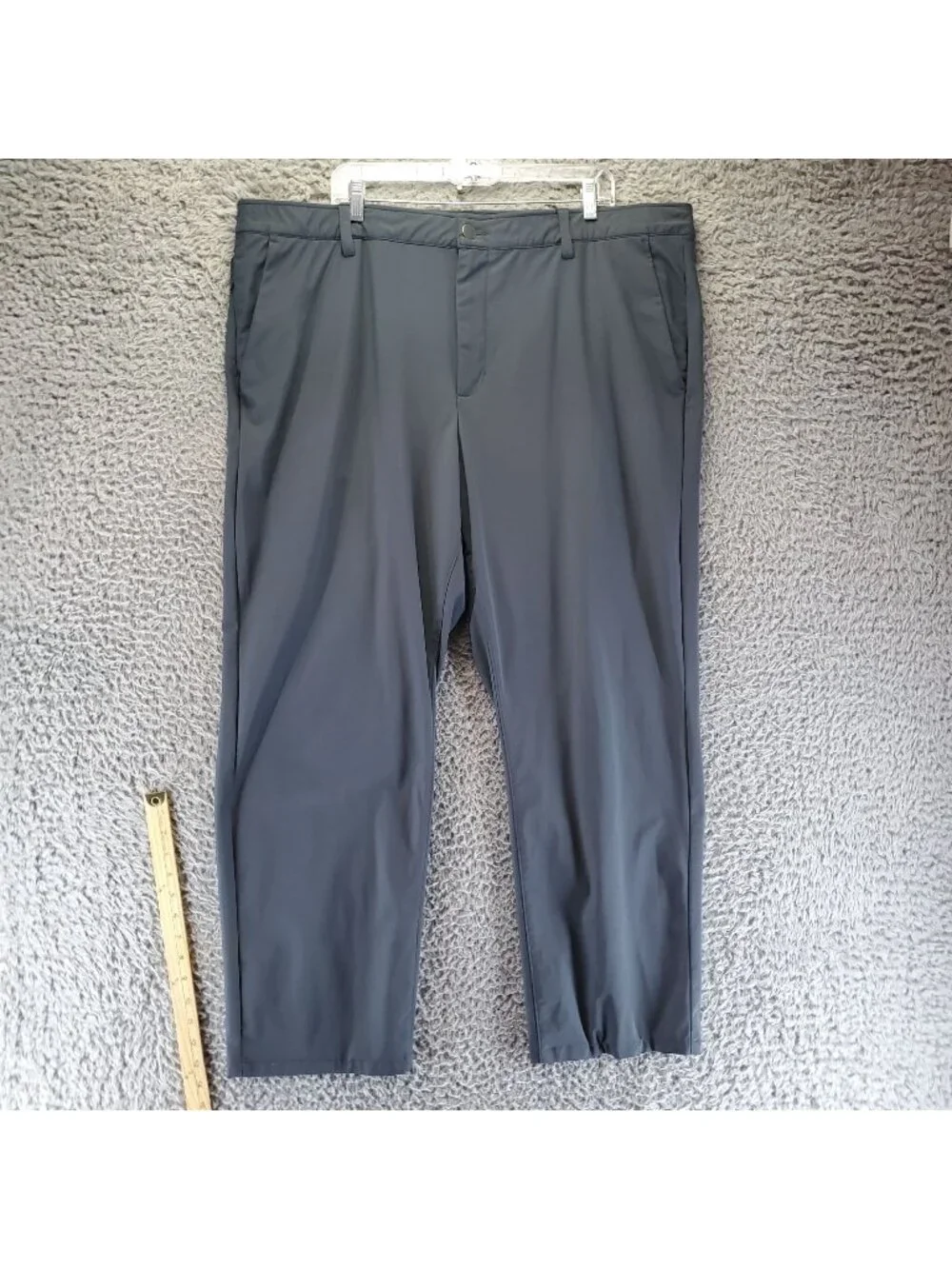 Chaps Pants Mens Size 44X30 Gray Straight Fit Recycled Polyester Blend